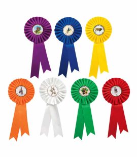 7458 - Coccarda Personalizzata Colorata Grande per Manifestazioni