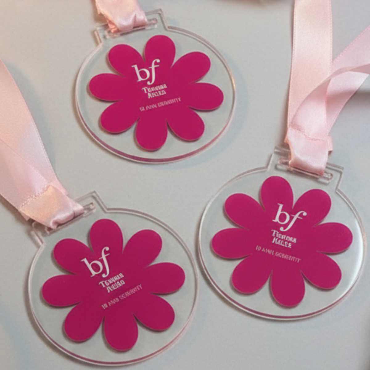 medaglia in plex trasparente personalizzata con stampa uv